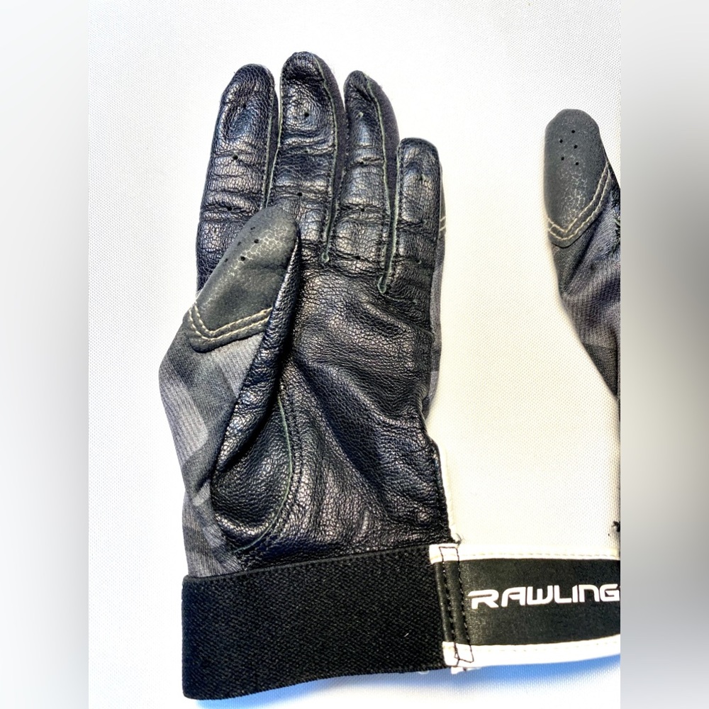 Rawlings Prodigy T-Ball Batting Gloves Black/White Adjustable sport unisex - Picture 4 of 5